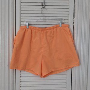 Vintage fluro orange Disney athletic shorts